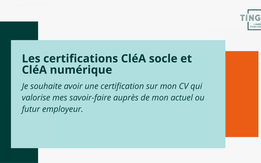 La certification CléA