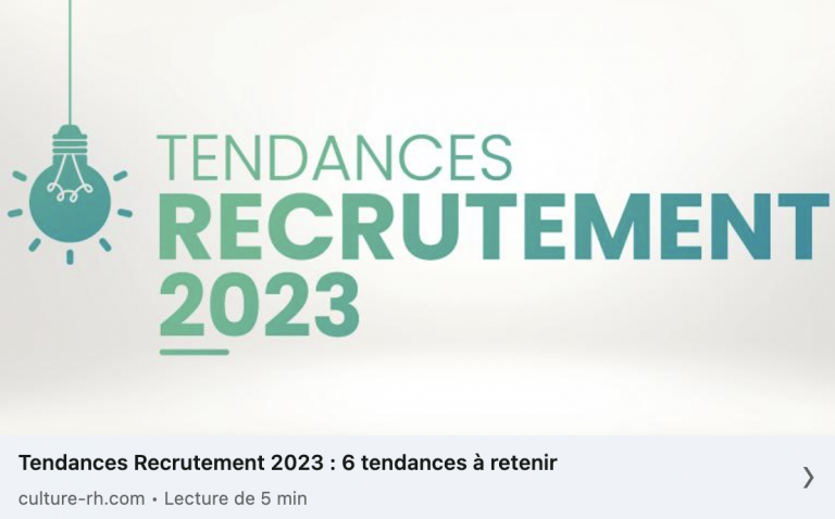 [ENJEUX RH] Recrutement : quelles tendances pour 2023 ? 🔎