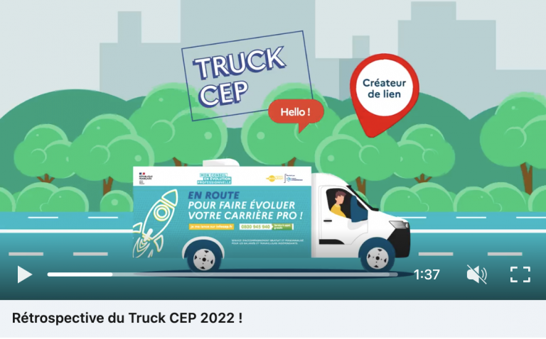 🚌En 2022, le Truck CEP a visité 14 entreprises et plus de 1 500 personnes sont montées à bord pour parler évolution professionnelle ❗️